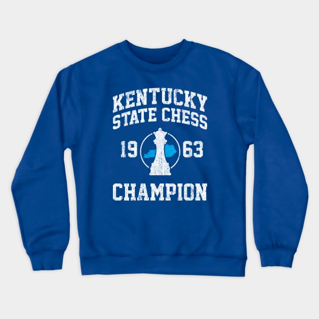 1963 Kentucky State Chess Champion Crewneck Sweatshirt by huckblade